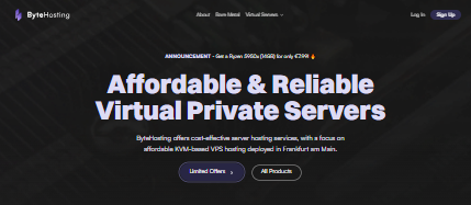 ByteHosting推出了€3.99/月的德国法兰克福双核VPS套餐，配置提升显著-国外VPS测评