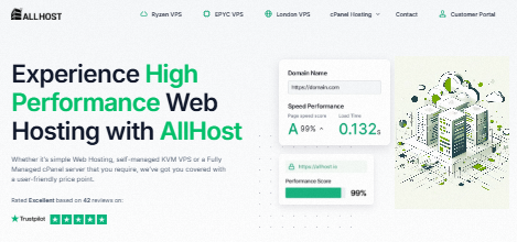 ALLHOST英国VPS测评：£19/年EPYC 9004架构VPS，高性能低价选择-国外VPS测评