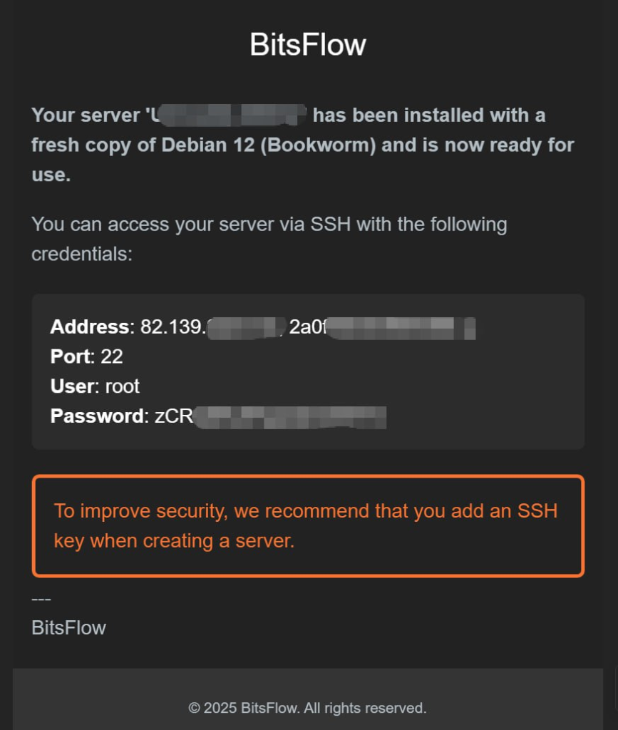 BitsFlowCloud VPS登录教程:SSH连接配置全过程(附图文)